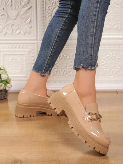 Royalfashion Ženske lakirane usnjene loaferice Arieda