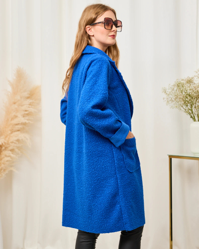 Royalfashion Cobalt ovčji plašč za ženske