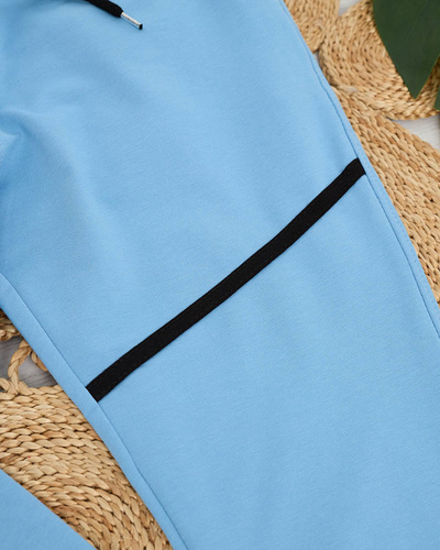 Royalfashion Damskie spodnie dresowe w kolorze niebieskim