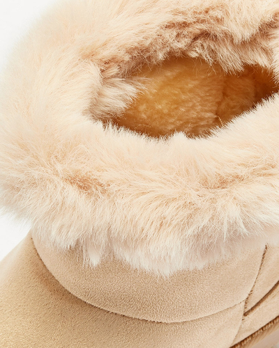 Royalfashion Ženski škornji a'la snežni škornji z ornamentom Galaes