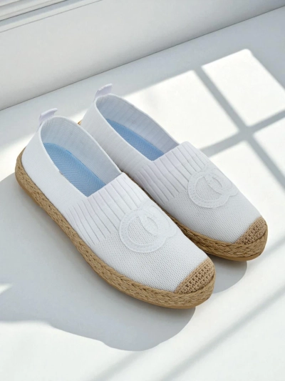Ženske espadrile Calista Biancha – bele, ploske iz eko semiša, italijanski stil