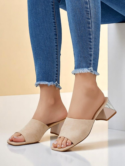 Royalfashion ženski natikači z okrasnimi petami Vollatie