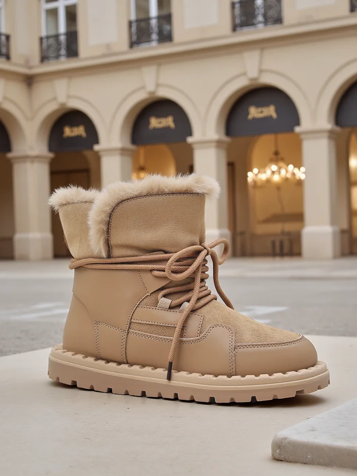 Royalfashion Ženske vezene snežne čevlje Viovi