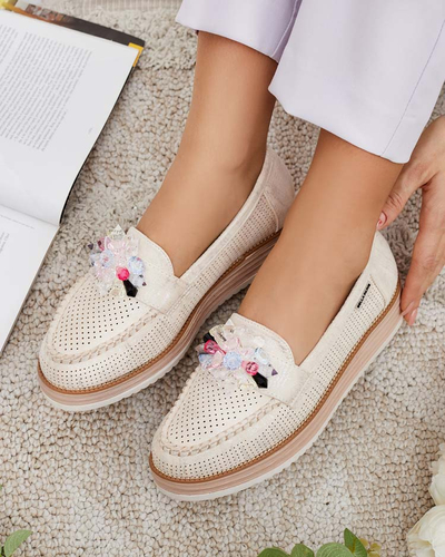 Royalfashion Mokasini s pisanimi kamni Restea