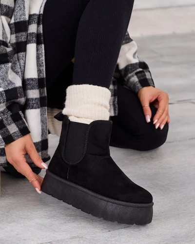 Royalfashion Ženski kratki škornji Nomas a'la snow boots