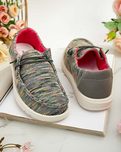 Royalfashion Ženski polpravi čevlji s čipko