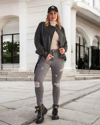 Royalfashion Ženska jakna iz eko usnja ramones