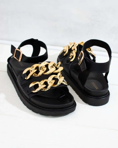 Royalfashion Ženski sandali iz eko usnja Leo