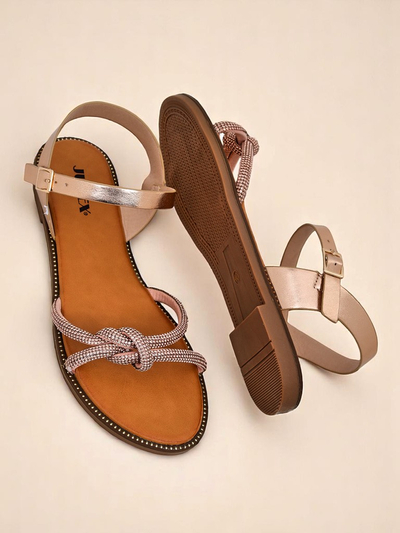 Royalfashion Sandale femrash me zirkone dekorative Bella Shine