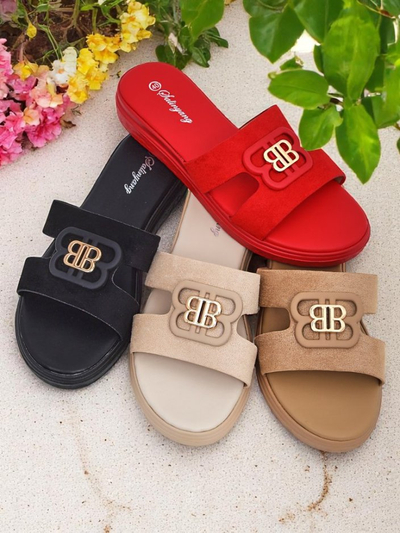 Royalfashion Ženski natikači z ravnim podplatom ChicStep