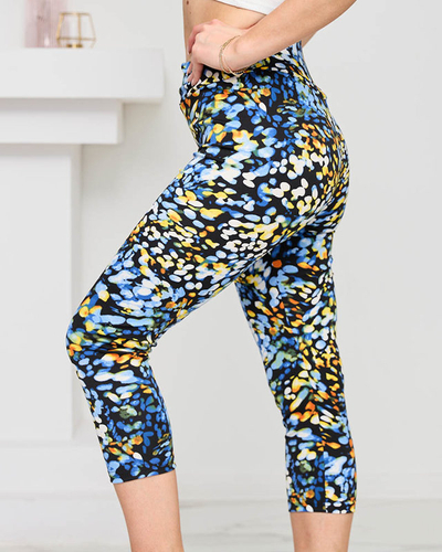 Royalfashion Wzorzyste damskie legginsy 3/4