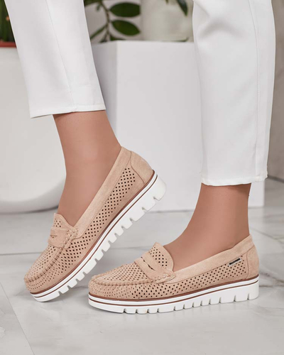 Royalfashion Azurni ženski mokasini Leteller