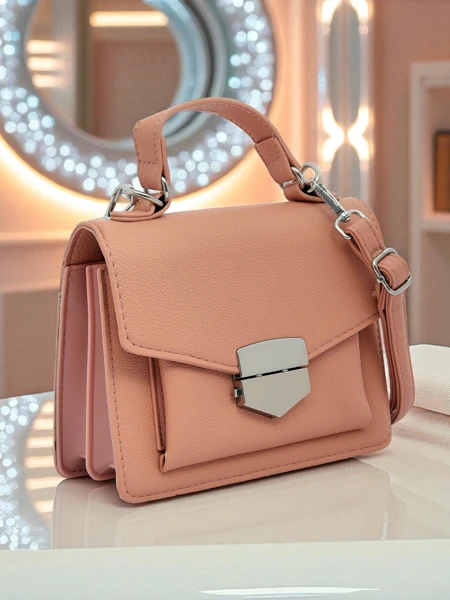 Royalfashion Ženska kuverta torbica z ročajem Amalthea Avorio