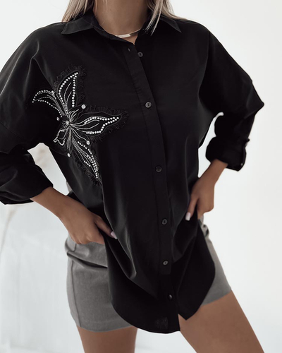 Royalfashion Ženska srajca z našitkom