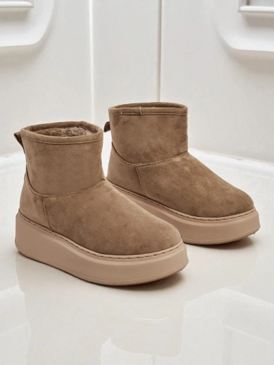 Kratki ženski čevlji za sneg a'la z zgornjim delom, ki ga je mogoče pritrditi, Elizze