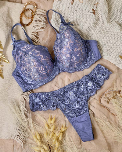 Royalfashion Ženski komplet spodnjega perila s čipko