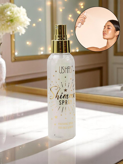 USHAS Summer Spray - Tekoči osvetljevalec za obraz in telo Pearl