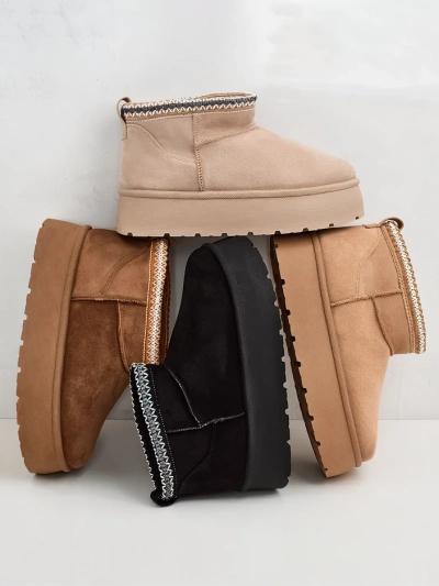 Royalfashion Ženski kratki škornji a'la snežni škornji Xoalla