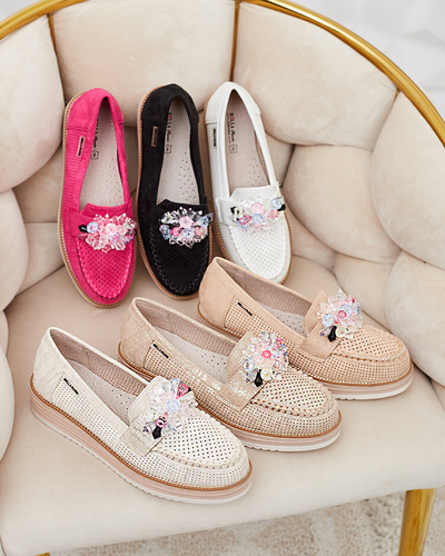 Royalfashion Mokasini s pisanimi kamni Restea