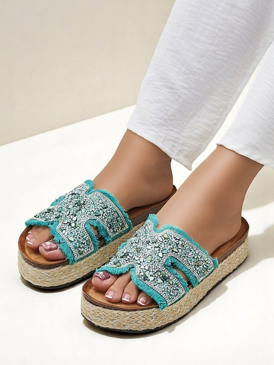 Royalfashion ženski sandali z okraski Candy Candy