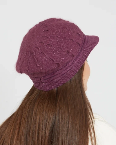 Ženka beret Royalfashion s vizirjem