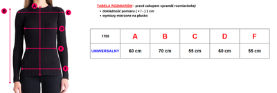 Royalfashion Czarny sweter damski