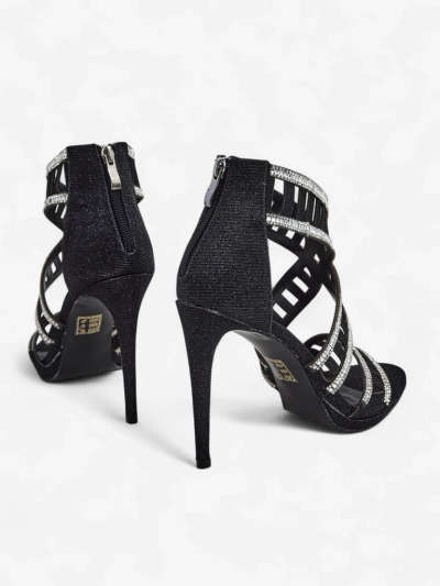 Royalfashion Ženski sandali s peto z okrasnim zgornjim delom Sycos