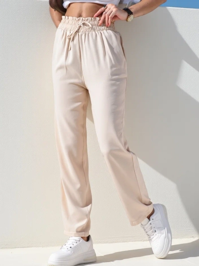 Royalfashion Preproste ženske tkaninske hlače