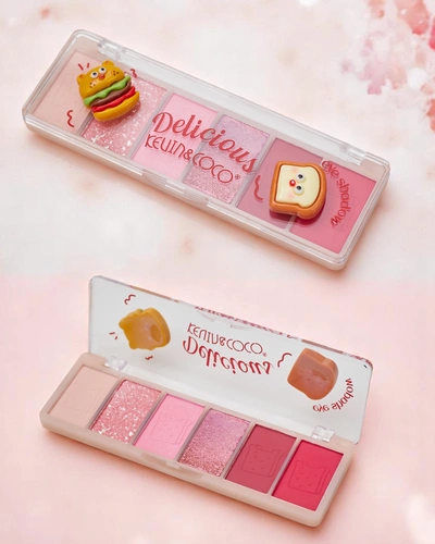Kevin&Coco Paleta 6 senčil za oči s sijajem Delicious