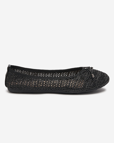 Royalfashion damskie plecione balerinki Wewo