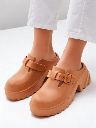 Royalfashion Ženske gumene sandale s peto Voxones