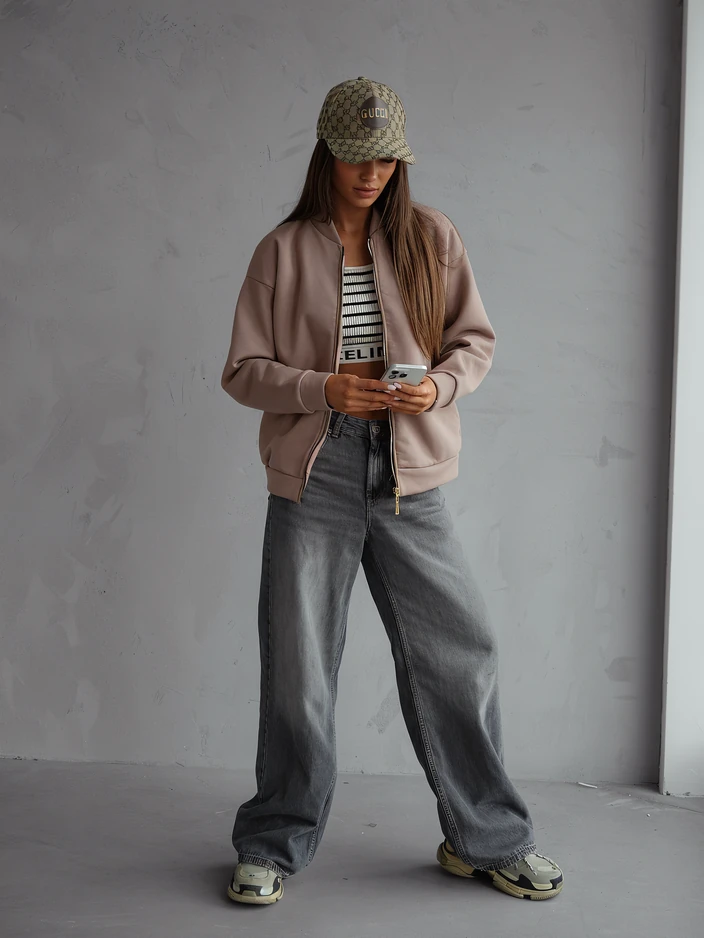 Royalfashion Zipped bomber jacket