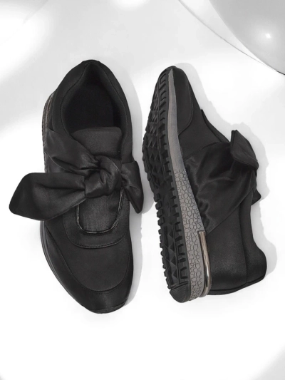Royalfashion Damskie buty sportowe z kokardą Socca