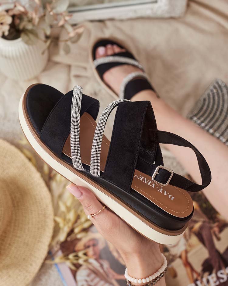 Royalfashion Ženski sandali Obissa z nizko peto