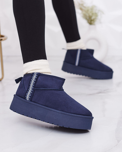 Royalfashion Svetlo rjavi ženski čevlji a'la snežni škornji z ornamentom Parisela