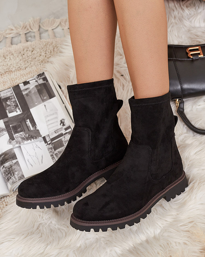 Royalfashion Ženski škornji Gebimma iz eko semiša