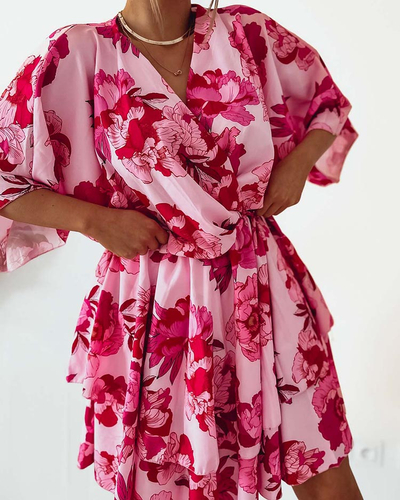 Royalfashion Ženska mini obleka z izvirnim vzorcem