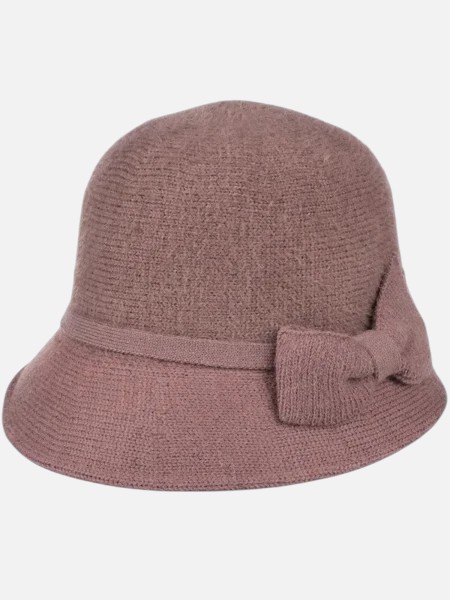 Ženski klobuk melonik z okrasjem Lady Rose