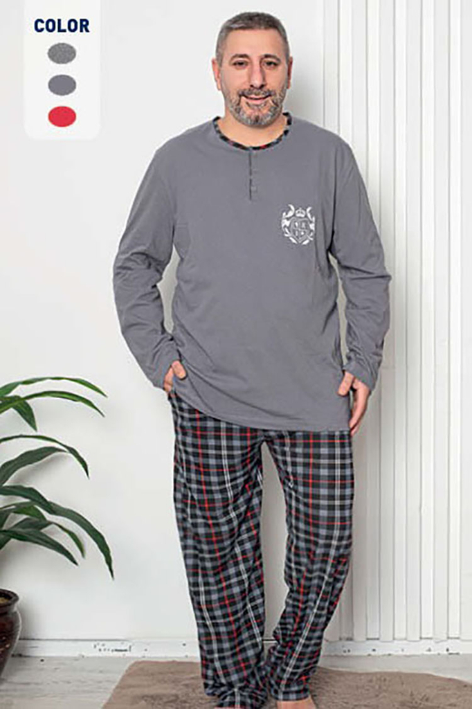 Royalfashion Moška siva pižama