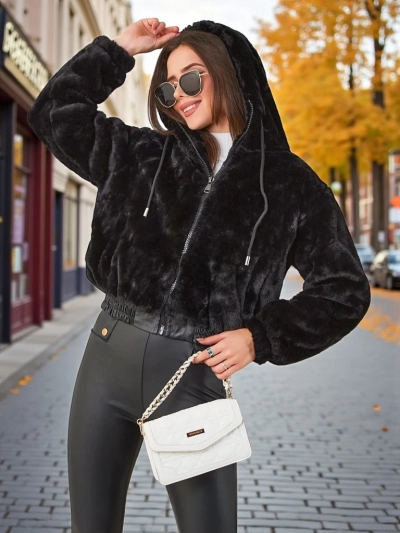 Royalfashion Ženina jakna izrađena od lažnog krzna