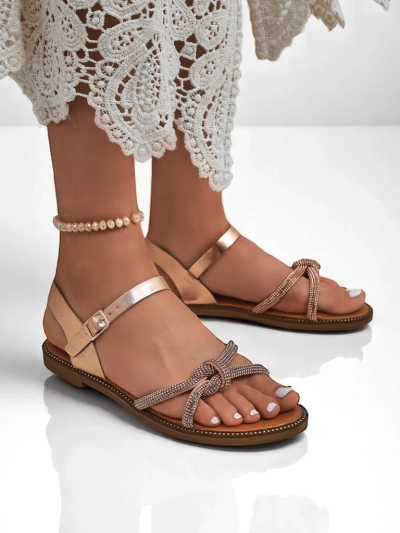 Royalfashion Sandale femrash me zirkone dekorative Bella Shine