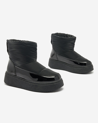 Royalfashion Black Maderta slip-on ženski snežni škornji