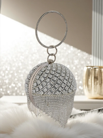 Royalfashion Ženska torbica krogla s cirkoni Velora Bloom