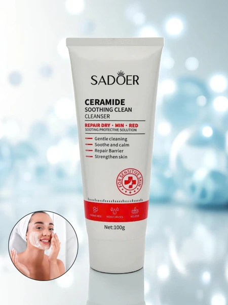 Čistilni gel za obraz—vlažilni za suho kožo in zmanjševanje rdečice