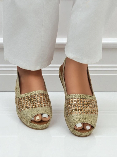 Ženske espadrile sandali z bleščicami Belle Sparkle