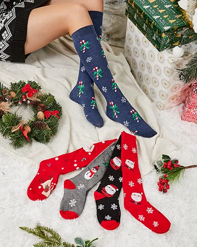 Royalfashion Set od 5 par od dugih čarapa za žene