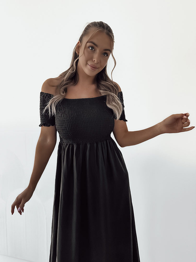 Royalfashion Ženska midi obleka a'la hiszpanka