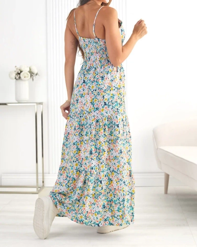 Royalfashion Bombažna ženska midi obleka