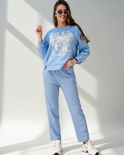Royalfashion Ženska viskoza set s potiskom