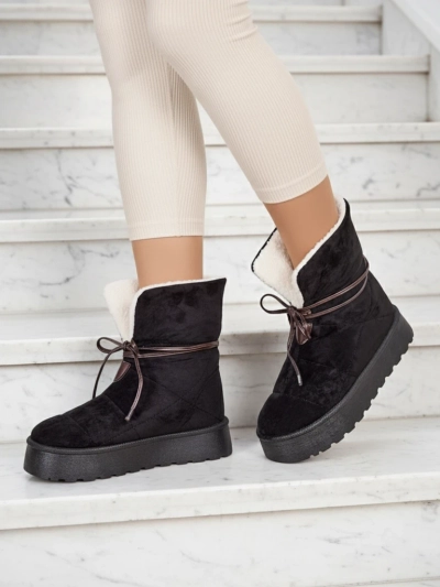 Royalfashion Ženske čizme za snijeg sa vezanjem Wdeno